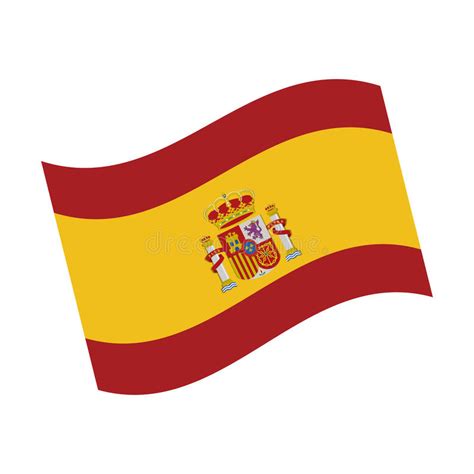 Låt ej dina spanska flaggor. Spanien Flagga Isolerad Symbol Vektor Illustrationer ...