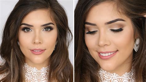 This kind of wedding makeup look is especially ideal for brides who are picking a heavy bridal outfit with heavy jewellery! NATURAL BRIDAL MAKEUP TUTORIAL | Katerina Williams - YouTube