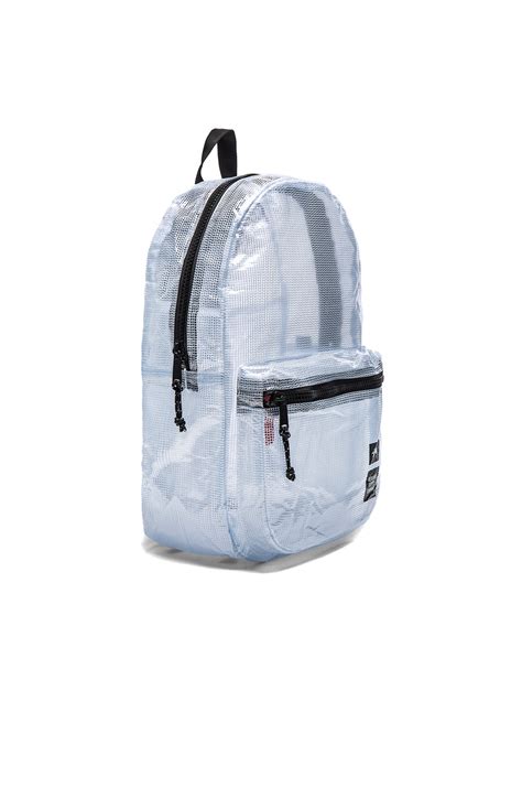 Get that backpack clean finally! Stussy X Herschel Clear Sp16 Tarpaulin Lawson Backpack in ...