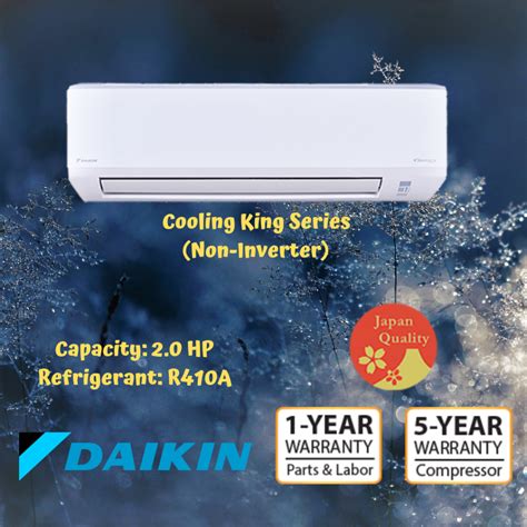 DAIKIN Cooling King Series Premium Wall Mounted Non Inverter 2 0