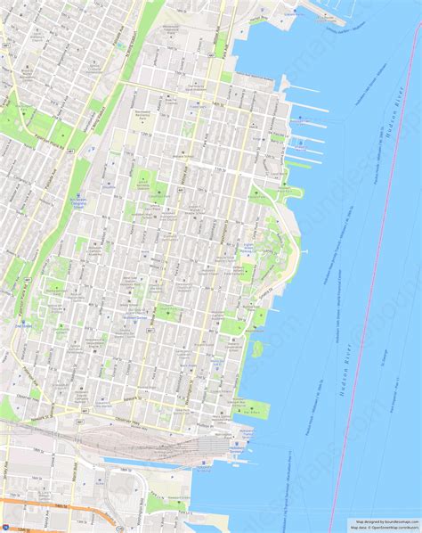 Hoboken Modern Atlas Vector Map Boundless Maps