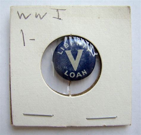Vintage Liberty Loan Pin Button Estate Gem