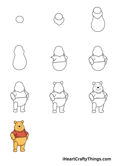 Winnie The Pooh Drawing How To Draw Winnie The Pooh Step By Step Easy