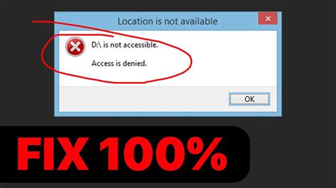 Disk Access Is Denied In Windows Fix Local Drive Is Not Accessible