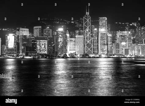 The Amazing View Of Hong Kong Cityscape Full Of Skyscrapers From The