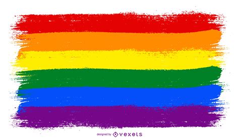 Plasma los colores que representan a la comunidad lgbti: Diseño De Bandera Grunge LGBT - Descargar Vector