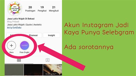 Cara Membuat Sorotan Dibawah Profil Instagram Mudah - Iskandarnote.com