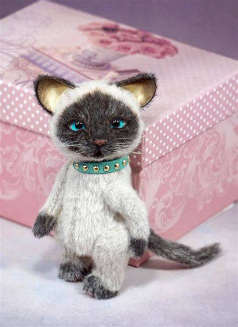 Cute Miniature Siamese Cat Kitten Daisy By Iryna Trushkovska Tedsby