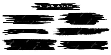 Premium Vector Grunge Brush Strokes Collection