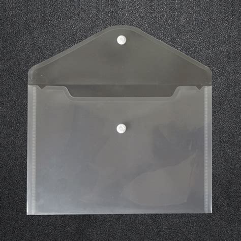 Promotional A5 Clear Plastic Pp Document Sleeve Envelope File Folder