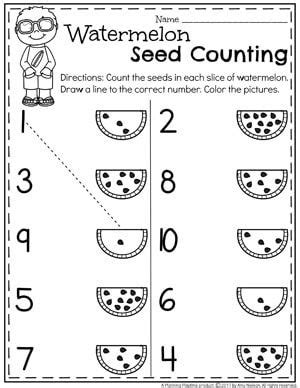 Css gives the html style eg colors. Summer Preschool Worksheets | Preschool counting ...