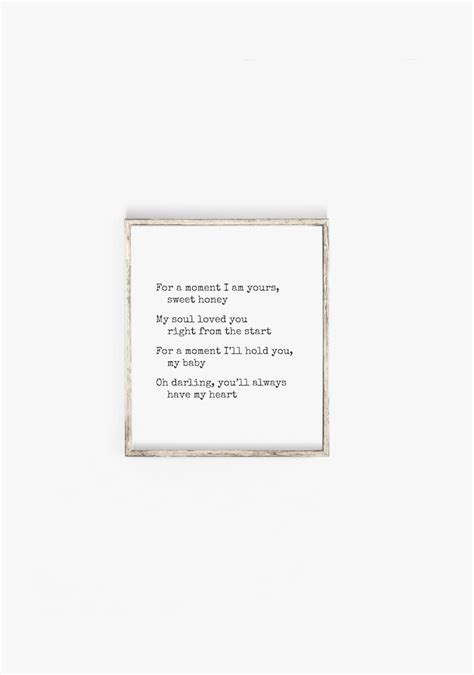 Mine For A Moment Printable Art Foster Care Poem A Etsy