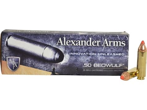 Rounds Of Alexander Arms Ammunition Beowulf Grain Hornady