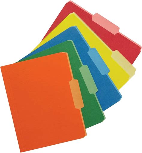 School Smart Two Tone Reversible Colored Folder Assorted