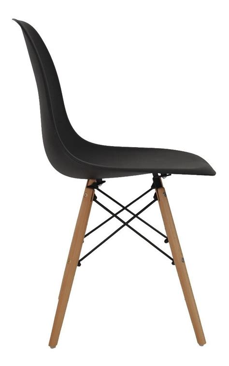 Cadeira De Jantar Elidy Charles Eames Eiffel Estrutura De Cor Preto Unidade Parcelamento