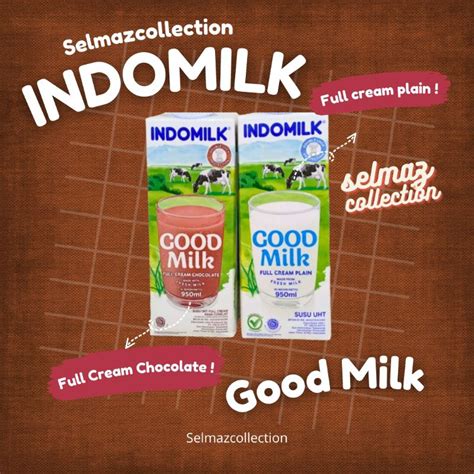 Jual Indomilk Good Milk 950ml Indomilk Uht 950ml Susu Indomilk Cokelat Susu Uht Indomilk Full