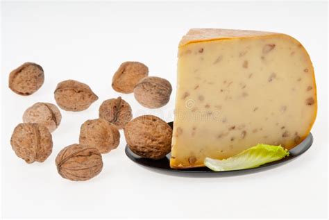 Cheese With Nuts Stock Image Image Of Walnut Parsley 28248589