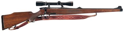 Steyr Mannlicher Model M Full Stock Bolt Action Rifle With Scope