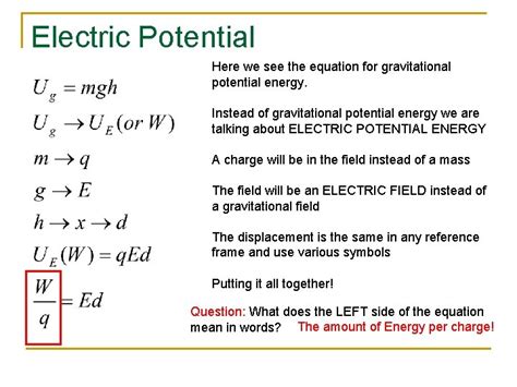 Electrical Energy Potential And Capacitance Electric Fields And