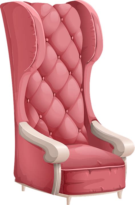 Glitch Simplified Pink Cushy Chair Clipart Free Download Transparent