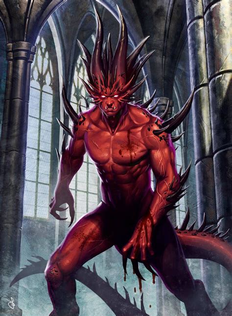 Just A Devil By Saraforlenza Fantasy Demon Fantasy Monster Monster Art Dark Fantasy Art