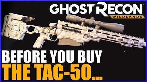 Ghost Recon Wildlands Tac 50 Sniper Rifle Review Youtube