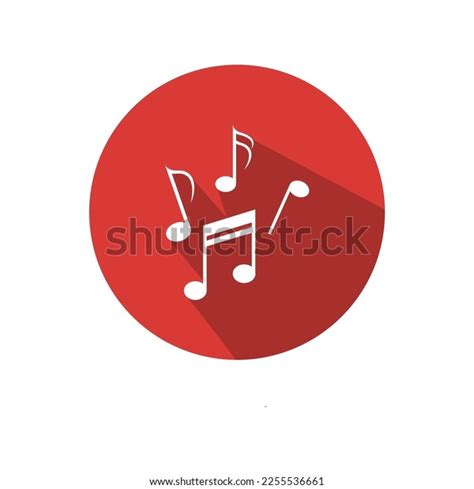 Tone Music Icon Design Colored Shaded Stock Vector Royalty Free