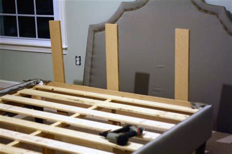 Position the bed frame against the wall. Wooden How To Attach A Headboard To A Bed Frame PDF Plans