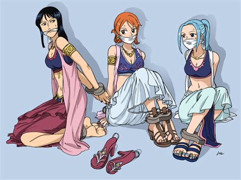 Nami Nico Robin And Nefertari Vivi One Piece Drawn By Lostonezero