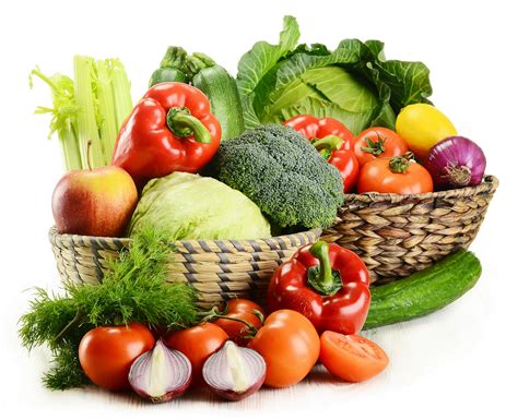 Variety Of Fresh Vegetables In Wicker Brown Basket Hd Wallpaper