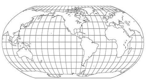 3 World Robinson Projection Printable Pdf And Editable Powerpoint Map