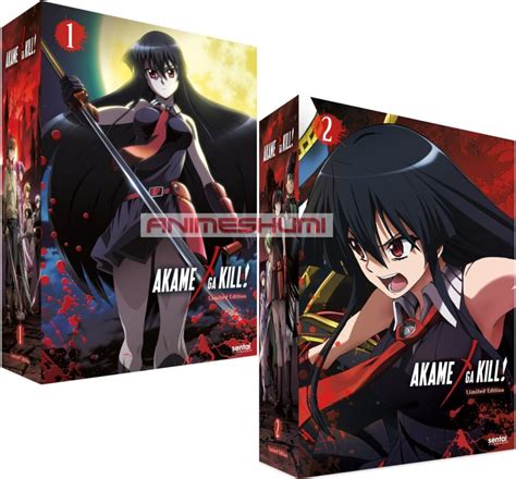 Akame Ga Kill Collections 1 And 2 Collectors Edition Anime Dvdblu Ray