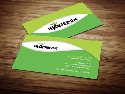 Isagenix digital business card 01 c$69/year. Isagenix Business Cards on Behance
