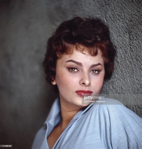 Italian Actress Sophia Loren Poses For A Portrait In 1957 In Los