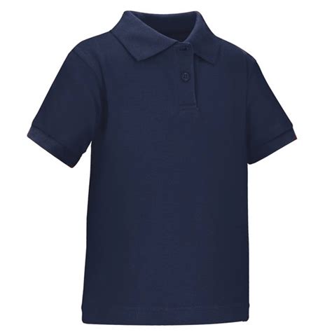 Wholesale Toddler School Uniform Polo Shirt In Navy Blue By Size Case