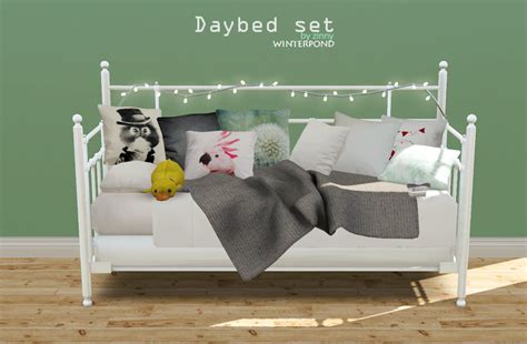 For My Sims Daybed Set By Zinny