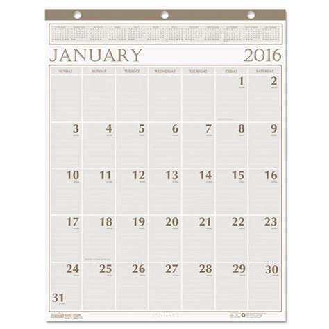 Big Print Monthly Wall Calendar Ultimate Office
