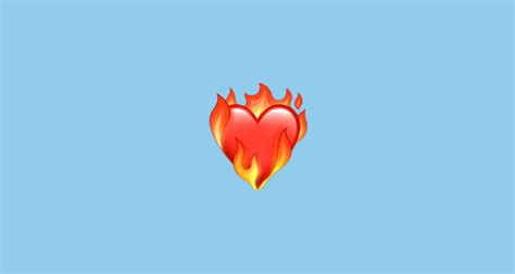 ️‍🔥 Heart On Fire Emoji On Apple Ios 145