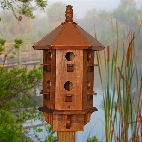 Large Bird House Copper Birdhouse Purple Martin Box Etsy In 2021