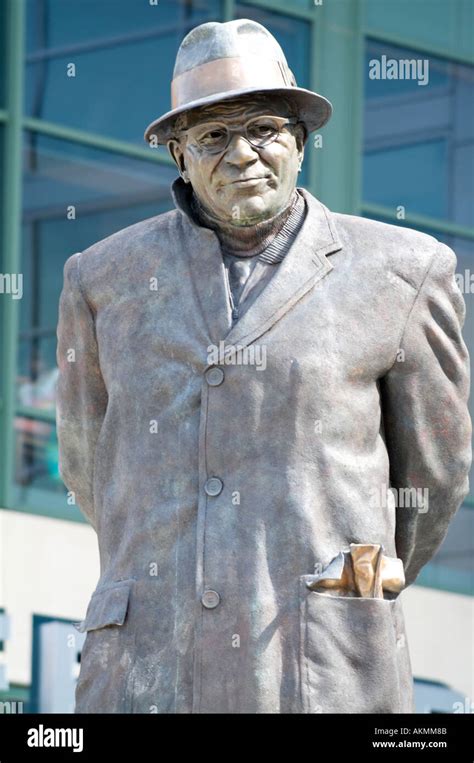 Vince Lombardi Statue At Lambeau Field Green Bay Wisconsin Usa Stock
