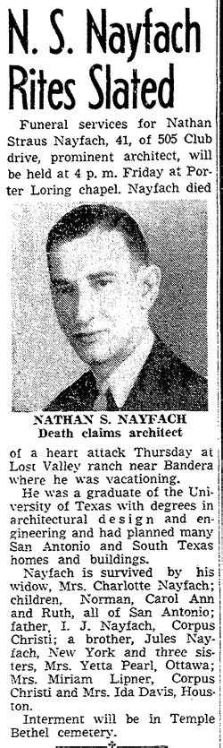 Nathan Straus “nay” Nayfach 1908 1948 Find A Grave Memorial