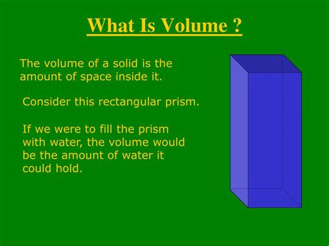 More definitions, origin and scrabble points PPT - Finding the Volume of Solid Figures PowerPoint ...