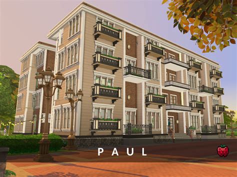The Sims Resource Paul Apartment Building No Cc