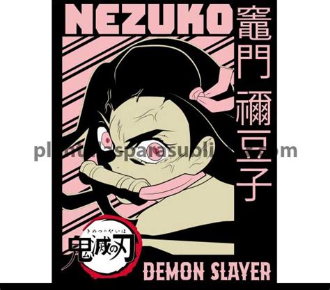 Nezuko Demon Slayer Anime Vector Plantillas Para Sublimar Images And