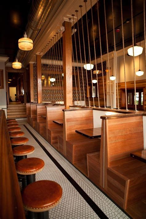 Wooden Back To Back Booth Seating More Restaurant Design Deco