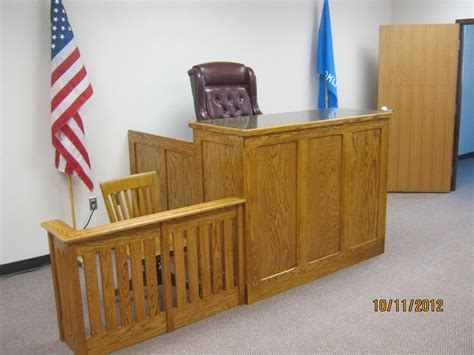 We Can Build Just About Any Furniture You Want This Was Courtroom