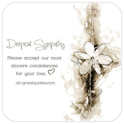 Sympathy Cards Deepest Sympathy Sympathy Cards Condolence Messages