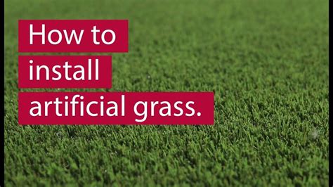 Remove all dirt and debris from surface of weed barrier prior to turf installation. How to Install Artificial Grass 2019 - YouTube in 2020 ...