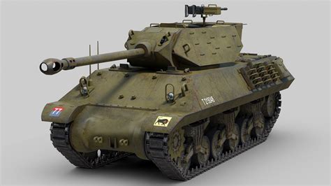 3d Model Ww2 M10 Achilles Tank Destroyer Turbosquid 1555789