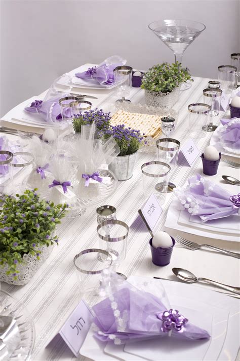 10 more fantastic passover 2012 seder table decor ideas to inspire you all year round | kosher recipes and jewish table. אביב הגיע, פסח בא ! | Passover table setting, Passover ...